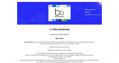 Desktop Screenshot of bioconciencia.com